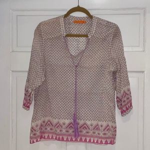 Oliphant Cotton popover shirt